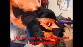 Shaving a Fursuit Head (TimeLapse)
