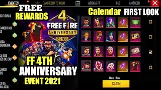 4TH ANNIVERSARY EVENT FREE FIRE 2021| free fire 4th anniversary event, ff 4th anniversary event
