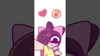 Slice of Bingbing Animation no.004 | The ol' Grimace birthday shake trend... 🥤💜🎉