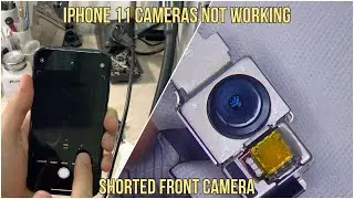 iPhone 11 Black Cameras Problem (Front Camera Shorted) How To Change Front Camera on iPhone X and Up