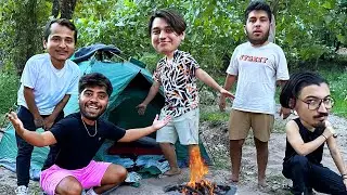FIRST TIME CAMPING WITH THE WHOLE SQUAD! 👍