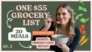 Turning $55 into 20 Meals! White Bean, Pesto, & Lemon Soup