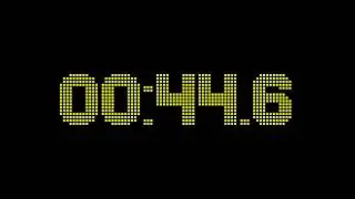 2 minutes and 0 seconds countdown timer with 1 fractional digits accuracy