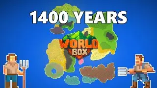 Human History Timelapse 1400 Years - 16x16 World | WorldBox Timelapse
