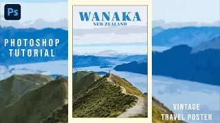Photoshop Tutorial - Vintage Travel Poster Design
