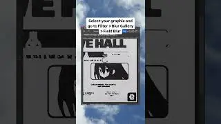 How to Get an Easy Ink Bleed Effect in Adobe Photoshop  #graphicdesign