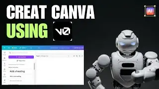 Create Canva Using V0 AI | Convert Screenshot to Code in Seconds!