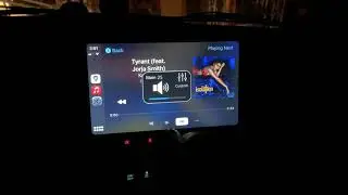 BOSS AUDIO BCPA9 APPLE CARPLAY AT NIGHT IN RAM 1500