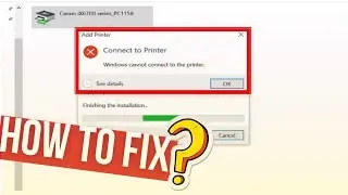 How to fix Add Printer Error | Windows cannot connect to the printer | Hobi IT