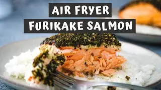4 Ingredient 15 minute AIR FRYER FURIKAKE SALMON RECIPE | Keeping It Relle