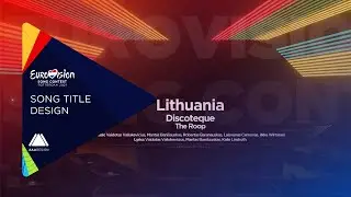 Eurovision 2021: Song Title Design