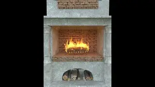 make fireplace by phoenix in 3ds max