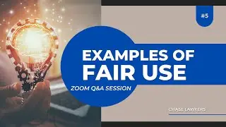 Examples of Fair Use - Zoom Q&A