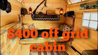 OFF GRID cabin reveal, DIY off grid Cabin, Cabin tour,