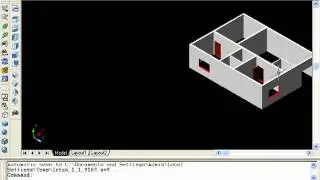 AutoCad 2004 Lesson 5 In Urdu (Making Windows In 3D) Muhammad Irfan