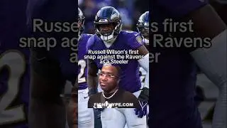 POV: Russell Wilson’s First Snap Against The Ravens Defense 🏈 #nfl #nflnews #shorts