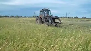 Мтз 80 с сенокосилкой!