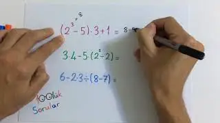 Üslü Sayılar, İşlem Önceliği, Parantez ve Tablo Kuralı (6. sınıf)