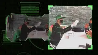 Pengecekan suhu tubuh para driver gojek palembang