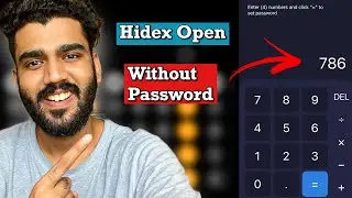How to open hidex calculator app without any password | New trick 2023