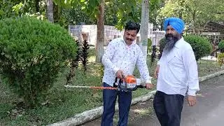 Hedge Trimmer pruning garden cutting machine unboxing part 2