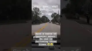 Stupid Road Design and Waste of Taxpayer money. 🤔😂