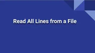 Read All Lines from a File | One-liner Java Code #shorts