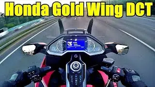 Honda GL 1800 Gold Wing Tour DCT. Driver's view.