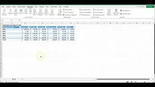 Create defined names using create from selection tool using name manager in Excel