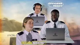 Police officers react to new ad