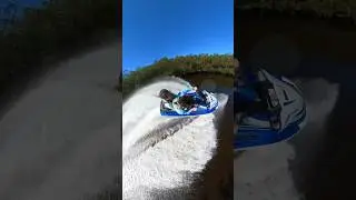 Sister freaks out on 400hp jetski #jetski #gator #florida #insta360 #freakout