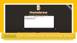 How to solve the homebrew installation problem 