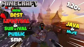 Best Public SMP Lifesteal And Survival For java and Bedrock 😘 || 1.20+ Minecraft SMP server