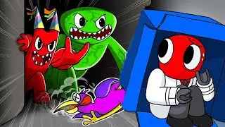 Rainbow Friends contra Jumbo Josh, Opila Bird, Capitán Fiddles y Choo Choo Charles ANIMACIÓN