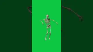 Skeleton dance a ram sam sam green screen 