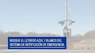 Señal de Notificación de Emergencia en Los Cruces de Ferrocarril