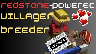 The ULTIMATE Villager Breeder Tutorial - Adult/Baby Separator, Overload Protection, Auto-Feeding