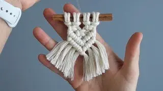12 Days of Christmas! Day 7: DIY 6 Minute Macrame Cinnamon Stick Tree Ornament