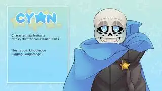 LIVE2D VTUBER SHOWCASE / Cyan (Undertale OC)