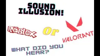 What Do You Hear, ROBLOX, Or VALORANT? | Sound Illusion