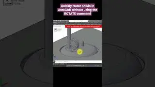 Rotate objects quickly in AutoCAD without using the ROTATE command #autocad #autocad3d #modelling