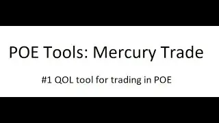 POE Tools: Mercury Trade (#1 tool for trade help in POE)