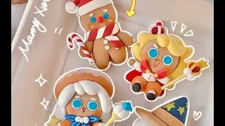 自製聖誕餅乾人冰箱貼紙🎄🍪[Homemade Christmas Cookie Man Refrigerator Magnet🎄🍪] #黏土教程 #claytutorial  Tutorial