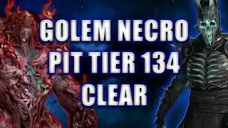 Summon Golem Necro PIT TIER 134 Clear Season 4 | Diablo 4 Necromancer Minion Build 