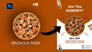 Creative Fast Food Post Design in Photoshop #fastfood