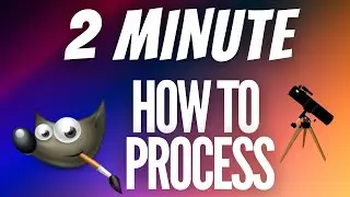 GIMP Astrophotography Processing Tutorial (2 Minutes)