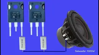 DIY Powerful Subwoofer Bass Amplifier Mosfet , New Circuir, How to Make Subwoofer Bass