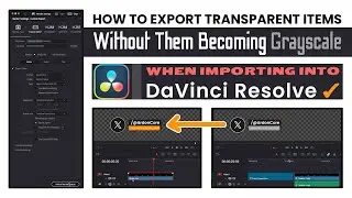 How to Export Transparent Lower Thirds Without Color Loss on Re-import in DaVinci Resolve • Tutorial