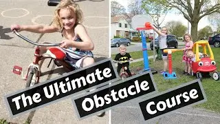 TRIPLETS COMPETE AGAINST BIG SISTER IN ULTIMATE OBSTACLE COURSE!