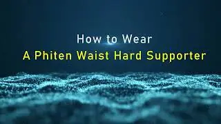 How to Wear Phiten Waist Supporter Hard type
